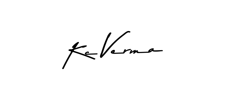 You should practise on your own different ways (Asem Kandis PERSONAL USE) to write your name (Kc Verma) in signature. don't let someone else do it for you. Kc Verma signature style 9 images and pictures png