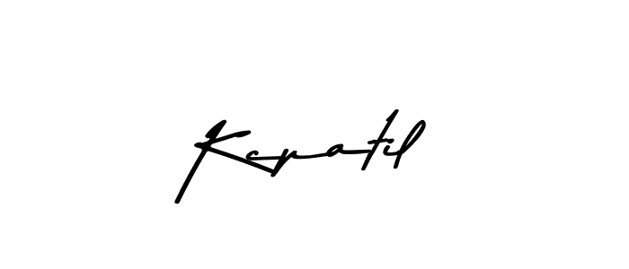 Make a beautiful signature design for name Kcpatil. With this signature (Asem Kandis PERSONAL USE) style, you can create a handwritten signature for free. Kcpatil signature style 9 images and pictures png