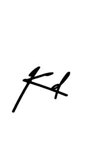 Create a beautiful signature design for name Kd. With this signature (Asem Kandis PERSONAL USE) fonts, you can make a handwritten signature for free. Kd signature style 9 images and pictures png