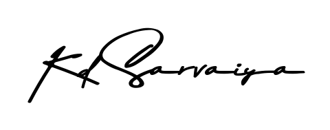 Enhance your business communications with Kd Sarvaiya signature in Asem Kandis PERSONAL USE lettering. Clean, modern, and universally compatible. Kd Sarvaiya signature style 9 images and pictures png