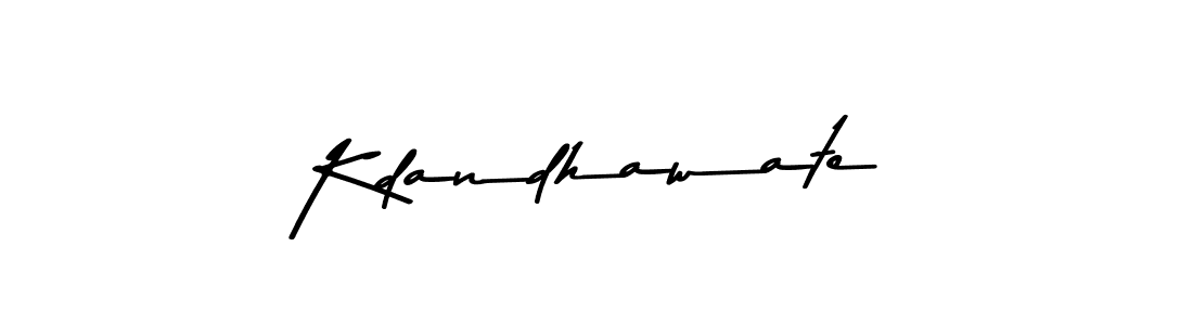 How to make Kdandhawate signature? Asem Kandis PERSONAL USE is a professional autograph style. Create handwritten signature for Kdandhawate name. Kdandhawate signature style 9 images and pictures png
