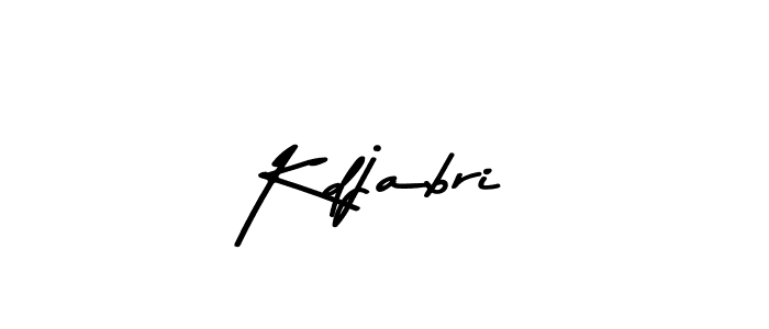 Use a signature maker to create a handwritten signature online. With this signature software, you can design (Asem Kandis PERSONAL USE) your own signature for name Kdjabri. Kdjabri signature style 9 images and pictures png