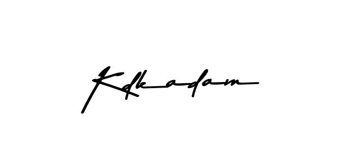 Make a beautiful signature design for name Kdkadam. With this signature (Asem Kandis PERSONAL USE) style, you can create a handwritten signature for free. Kdkadam signature style 9 images and pictures png