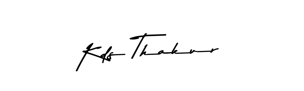 How to make Kds Thakur signature? Asem Kandis PERSONAL USE is a professional autograph style. Create handwritten signature for Kds Thakur name. Kds Thakur signature style 9 images and pictures png