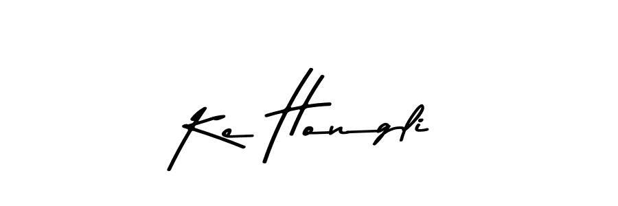 Design your own signature with our free online signature maker. With this signature software, you can create a handwritten (Asem Kandis PERSONAL USE) signature for name Ke Hongli. Ke Hongli signature style 9 images and pictures png