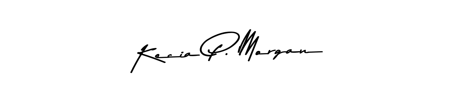 Create a beautiful signature design for name Kecia P. Morgan. With this signature (Asem Kandis PERSONAL USE) fonts, you can make a handwritten signature for free. Kecia P. Morgan signature style 9 images and pictures png