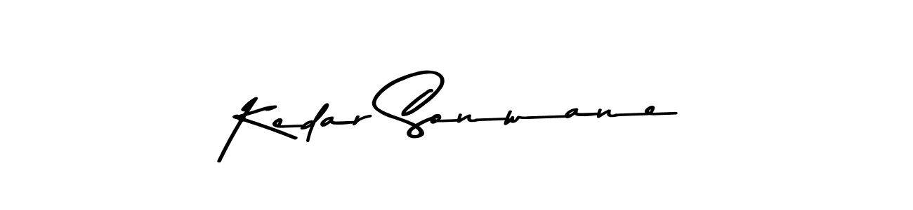Make a beautiful signature design for name Kedar Sonwane. With this signature (Asem Kandis PERSONAL USE) style, you can create a handwritten signature for free. Kedar Sonwane signature style 9 images and pictures png