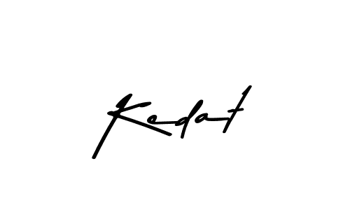 How to make Kedat name signature. Use Asem Kandis PERSONAL USE style for creating short signs online. This is the latest handwritten sign. Kedat signature style 9 images and pictures png