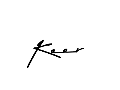 Design your own signature with our free online signature maker. With this signature software, you can create a handwritten (Asem Kandis PERSONAL USE) signature for name Keer. Keer signature style 9 images and pictures png