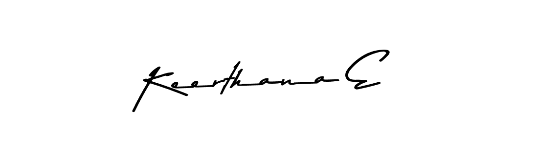 The best way (Asem Kandis PERSONAL USE) to make a short signature is to pick only two or three words in your name. The name Keerthana E include a total of six letters. For converting this name. Keerthana E signature style 9 images and pictures png