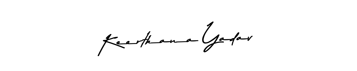 Use a signature maker to create a handwritten signature online. With this signature software, you can design (Asem Kandis PERSONAL USE) your own signature for name Keerthana Yadav. Keerthana Yadav signature style 9 images and pictures png