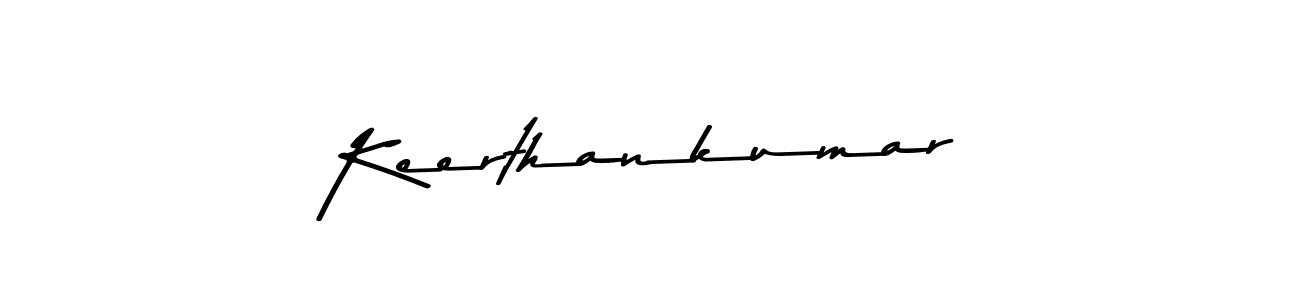 Create a beautiful signature design for name Keerthankumar. With this signature (Asem Kandis PERSONAL USE) fonts, you can make a handwritten signature for free. Keerthankumar signature style 9 images and pictures png