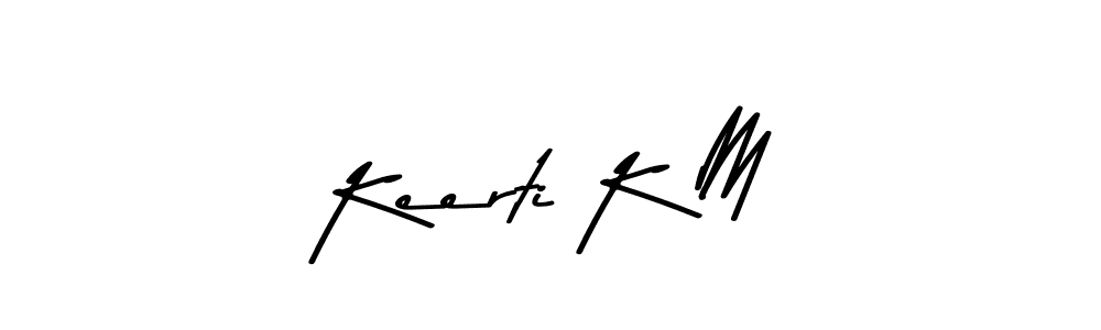 How to Draw Keerti K M signature style? Asem Kandis PERSONAL USE is a latest design signature styles for name Keerti K M. Keerti K M signature style 9 images and pictures png