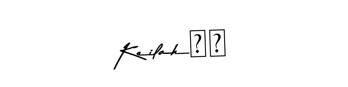 Use a signature maker to create a handwritten signature online. With this signature software, you can design (Asem Kandis PERSONAL USE) your own signature for name Keilah❤️. Keilah❤️ signature style 9 images and pictures png