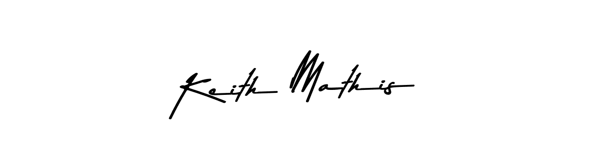 How to make Keith Mathis name signature. Use Asem Kandis PERSONAL USE style for creating short signs online. This is the latest handwritten sign. Keith Mathis signature style 9 images and pictures png