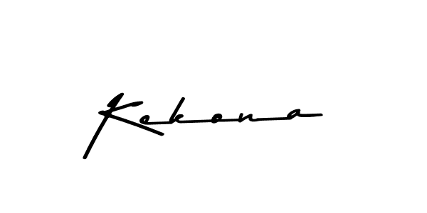 How to make Kekona name signature. Use Asem Kandis PERSONAL USE style for creating short signs online. This is the latest handwritten sign. Kekona signature style 9 images and pictures png