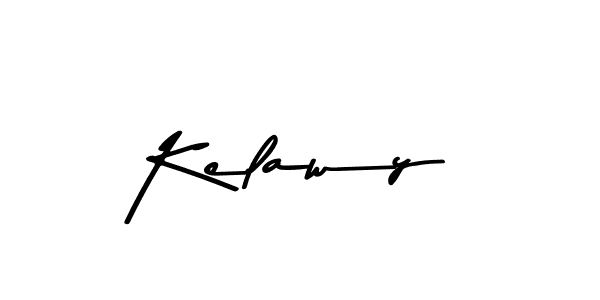 Use a signature maker to create a handwritten signature online. With this signature software, you can design (Asem Kandis PERSONAL USE) your own signature for name Kelawy. Kelawy signature style 9 images and pictures png