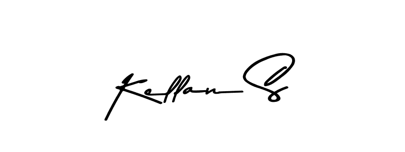 Use a signature maker to create a handwritten signature online. With this signature software, you can design (Asem Kandis PERSONAL USE) your own signature for name Kellan S. Kellan S signature style 9 images and pictures png