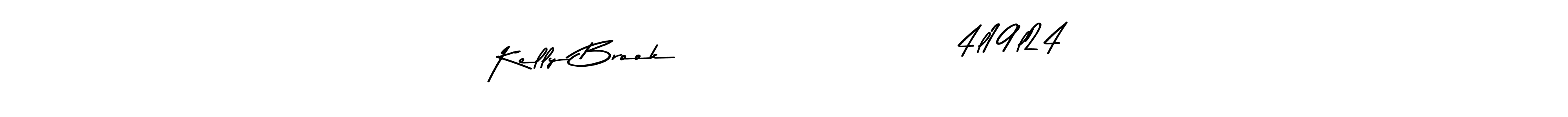 Create a beautiful signature design for name Kelly Brook                      4l19l24. With this signature (Asem Kandis PERSONAL USE) fonts, you can make a handwritten signature for free. Kelly Brook                      4l19l24 signature style 9 images and pictures png