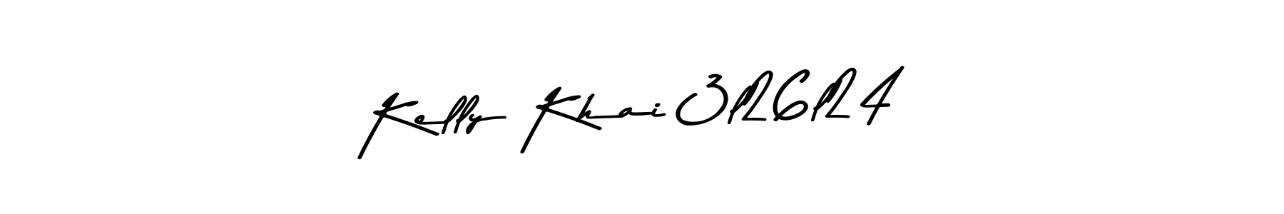 Design your own signature with our free online signature maker. With this signature software, you can create a handwritten (Asem Kandis PERSONAL USE) signature for name Kelly Khai 3l26l24. Kelly Khai 3l26l24 signature style 9 images and pictures png