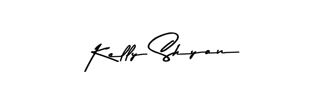 Design your own signature with our free online signature maker. With this signature software, you can create a handwritten (Asem Kandis PERSONAL USE) signature for name Kelly Shyon. Kelly Shyon signature style 9 images and pictures png