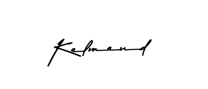 How to make Kelmend name signature. Use Asem Kandis PERSONAL USE style for creating short signs online. This is the latest handwritten sign. Kelmend signature style 9 images and pictures png