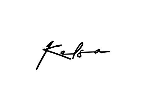 How to make Kelsa signature? Asem Kandis PERSONAL USE is a professional autograph style. Create handwritten signature for Kelsa name. Kelsa signature style 9 images and pictures png