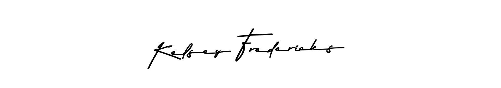 Kelsey Fredericks stylish signature style. Best Handwritten Sign (Asem Kandis PERSONAL USE) for my name. Handwritten Signature Collection Ideas for my name Kelsey Fredericks. Kelsey Fredericks signature style 9 images and pictures png