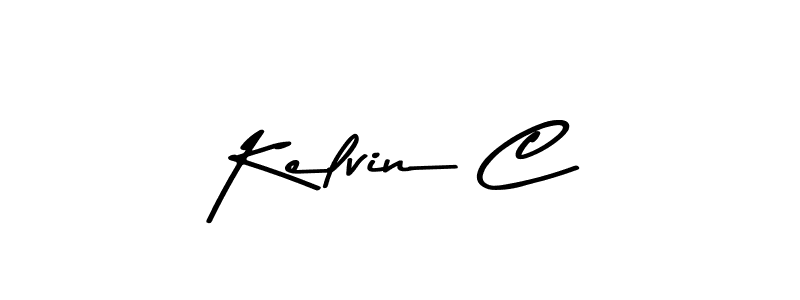 Kelvin C stylish signature style. Best Handwritten Sign (Asem Kandis PERSONAL USE) for my name. Handwritten Signature Collection Ideas for my name Kelvin C. Kelvin C signature style 9 images and pictures png