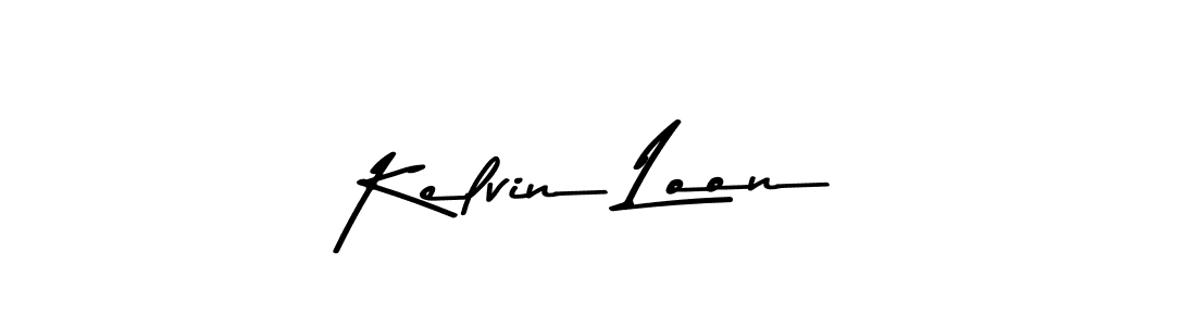 Use a signature maker to create a handwritten signature online. With this signature software, you can design (Asem Kandis PERSONAL USE) your own signature for name Kelvin Loon. Kelvin Loon signature style 9 images and pictures png