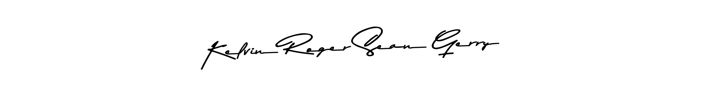 This is the best signature style for the Kelvin Roger Sean Gerry name. Also you like these signature font (Asem Kandis PERSONAL USE). Mix name signature. Kelvin Roger Sean Gerry signature style 9 images and pictures png