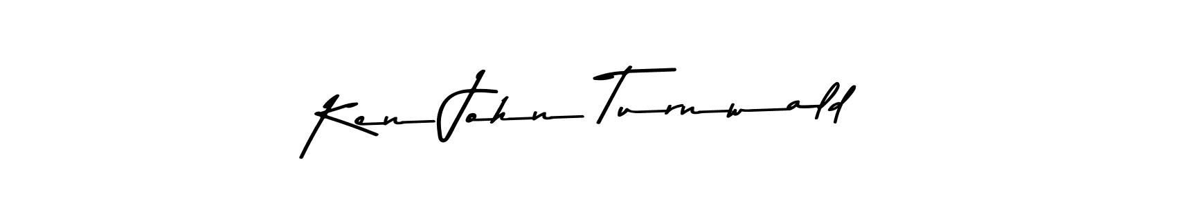 if you are searching for the best signature style for your name Ken John Turnwald. so please give up your signature search. here we have designed multiple signature styles  using Asem Kandis PERSONAL USE. Ken John Turnwald signature style 9 images and pictures png