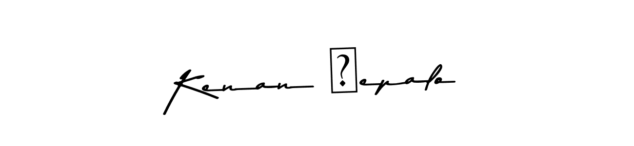 Create a beautiful signature design for name Kenan Ćepalo. With this signature (Asem Kandis PERSONAL USE) fonts, you can make a handwritten signature for free. Kenan Ćepalo signature style 9 images and pictures png