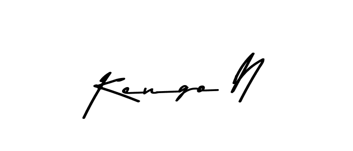 Create a beautiful signature design for name Kengo N. With this signature (Asem Kandis PERSONAL USE) fonts, you can make a handwritten signature for free. Kengo N signature style 9 images and pictures png