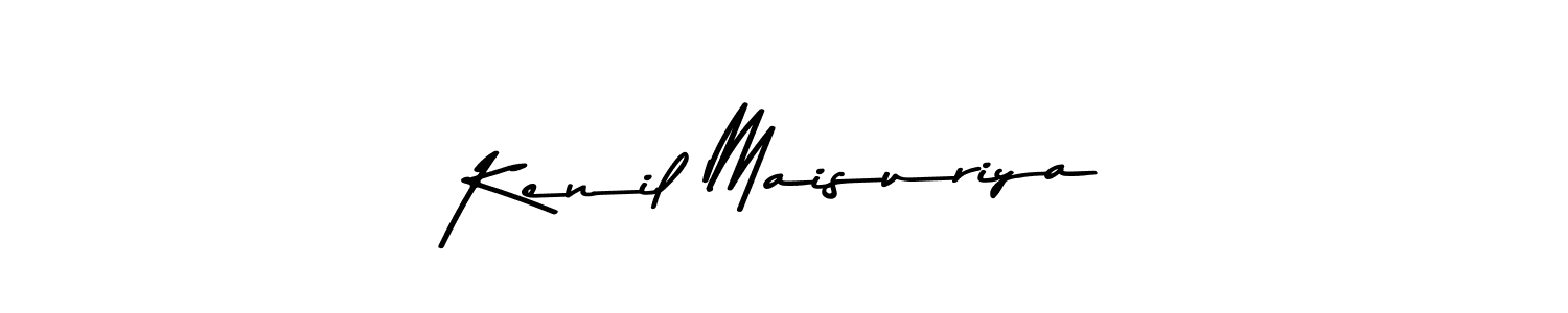 You should practise on your own different ways (Asem Kandis PERSONAL USE) to write your name (Kenil Maisuriya) in signature. don't let someone else do it for you. Kenil Maisuriya signature style 9 images and pictures png