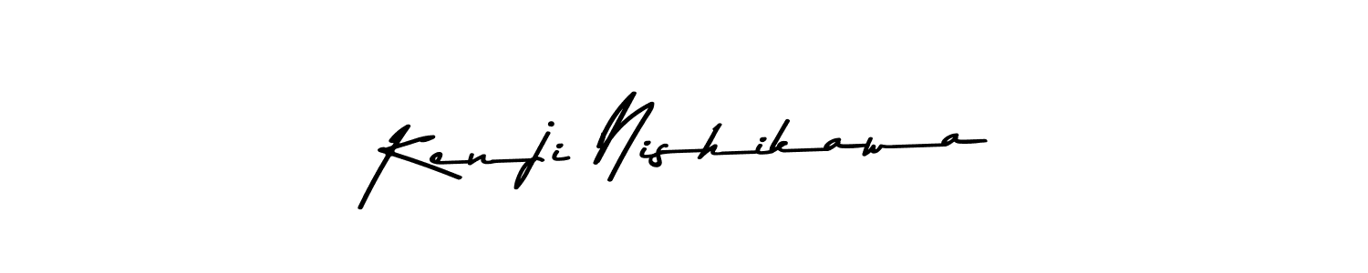You should practise on your own different ways (Asem Kandis PERSONAL USE) to write your name (Kenji Nishikawa) in signature. don't let someone else do it for you. Kenji Nishikawa signature style 9 images and pictures png