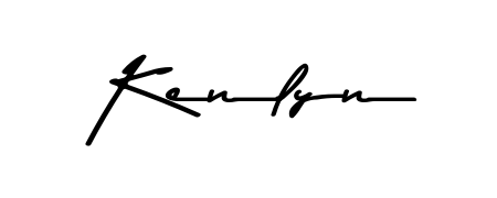 Generate high-definition signature styles for Kenlyn. The Asem Kandis PERSONAL USE typeface ensures crisp legibility and sophisticated design. Kenlyn signature style 9 images and pictures png