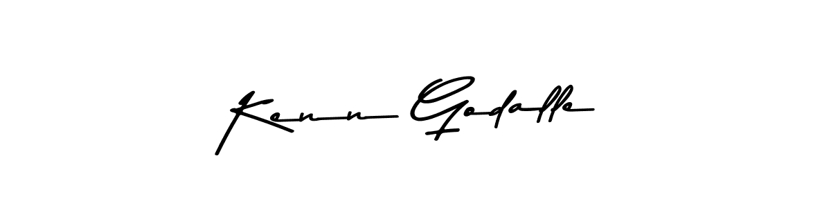 Design your own signature with our free online signature maker. With this signature software, you can create a handwritten (Asem Kandis PERSONAL USE) signature for name Kenn Godalle. Kenn Godalle signature style 9 images and pictures png