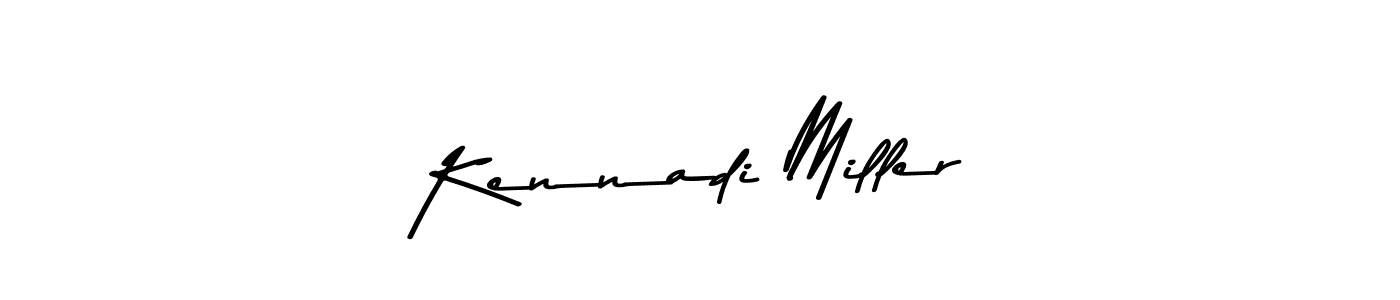 Make a beautiful signature design for name Kennadi Miller. With this signature (Asem Kandis PERSONAL USE) style, you can create a handwritten signature for free. Kennadi Miller signature style 9 images and pictures png