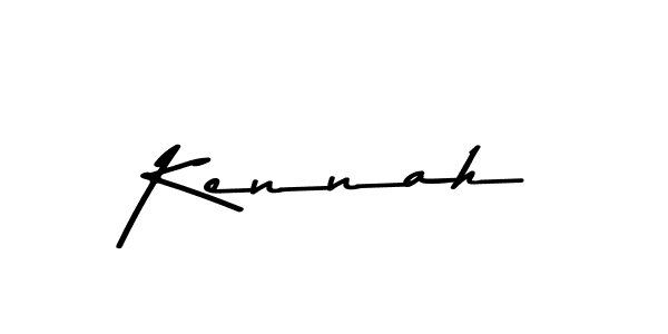 Create a beautiful signature design for name Kennah. With this signature (Asem Kandis PERSONAL USE) fonts, you can make a handwritten signature for free. Kennah signature style 9 images and pictures png