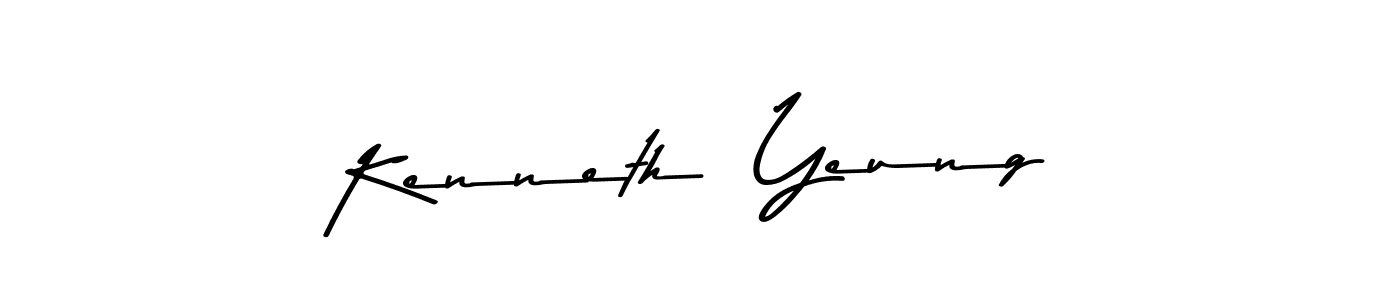 Make a beautiful signature design for name Kenneth  Yeung. With this signature (Asem Kandis PERSONAL USE) style, you can create a handwritten signature for free. Kenneth  Yeung signature style 9 images and pictures png