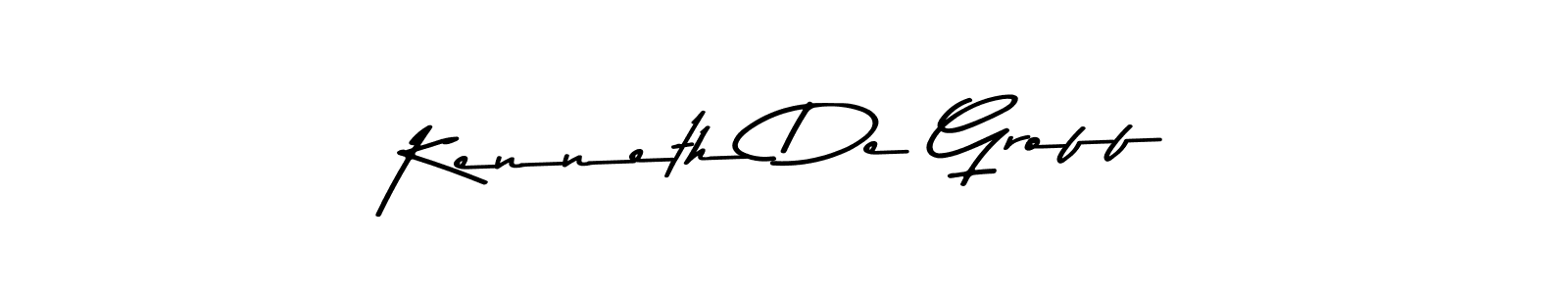 Kenneth De Groff stylish signature style. Best Handwritten Sign (Asem Kandis PERSONAL USE) for my name. Handwritten Signature Collection Ideas for my name Kenneth De Groff. Kenneth De Groff signature style 9 images and pictures png