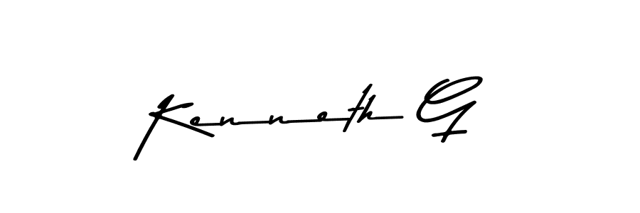 Use a signature maker to create a handwritten signature online. With this signature software, you can design (Asem Kandis PERSONAL USE) your own signature for name Kenneth G. Kenneth G signature style 9 images and pictures png