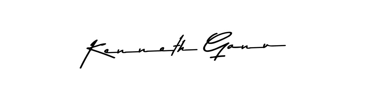 Use a signature maker to create a handwritten signature online. With this signature software, you can design (Asem Kandis PERSONAL USE) your own signature for name Kenneth Ganu. Kenneth Ganu signature style 9 images and pictures png