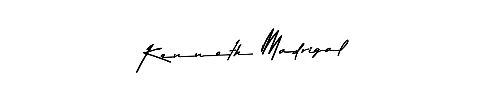 Create a beautiful signature design for name Kenneth Madrigal. With this signature (Asem Kandis PERSONAL USE) fonts, you can make a handwritten signature for free. Kenneth Madrigal signature style 9 images and pictures png