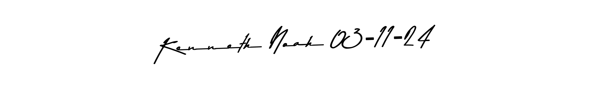 if you are searching for the best signature style for your name Kenneth Noah 03-11-24. so please give up your signature search. here we have designed multiple signature styles  using Asem Kandis PERSONAL USE. Kenneth Noah 03-11-24 signature style 9 images and pictures png
