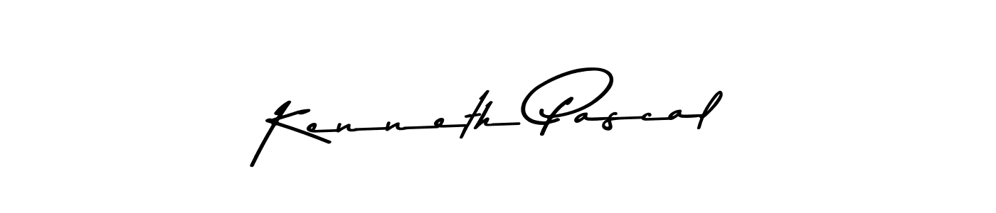 How to make Kenneth Pascal name signature. Use Asem Kandis PERSONAL USE style for creating short signs online. This is the latest handwritten sign. Kenneth Pascal signature style 9 images and pictures png