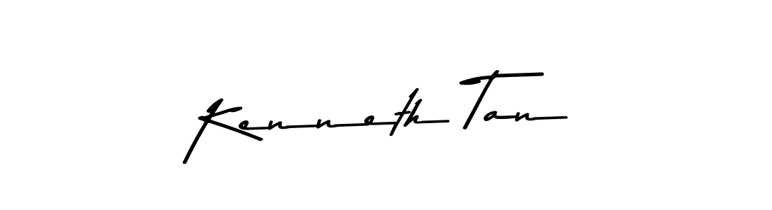 How to make Kenneth Tan name signature. Use Asem Kandis PERSONAL USE style for creating short signs online. This is the latest handwritten sign. Kenneth Tan signature style 9 images and pictures png