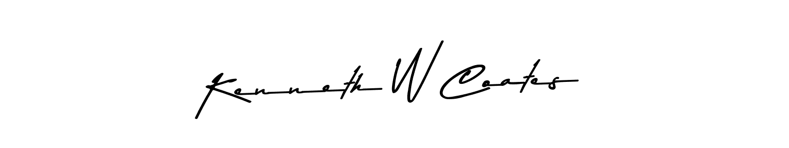 Design your own signature with our free online signature maker. With this signature software, you can create a handwritten (Asem Kandis PERSONAL USE) signature for name Kenneth W Coates. Kenneth W Coates signature style 9 images and pictures png