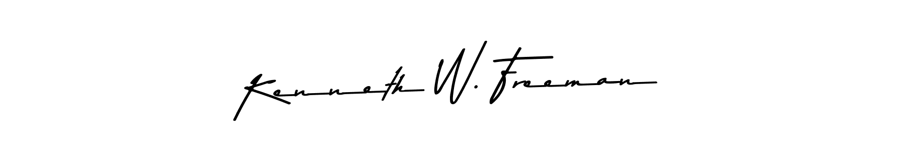 Design your own signature with our free online signature maker. With this signature software, you can create a handwritten (Asem Kandis PERSONAL USE) signature for name Kenneth W. Freeman. Kenneth W. Freeman signature style 9 images and pictures png